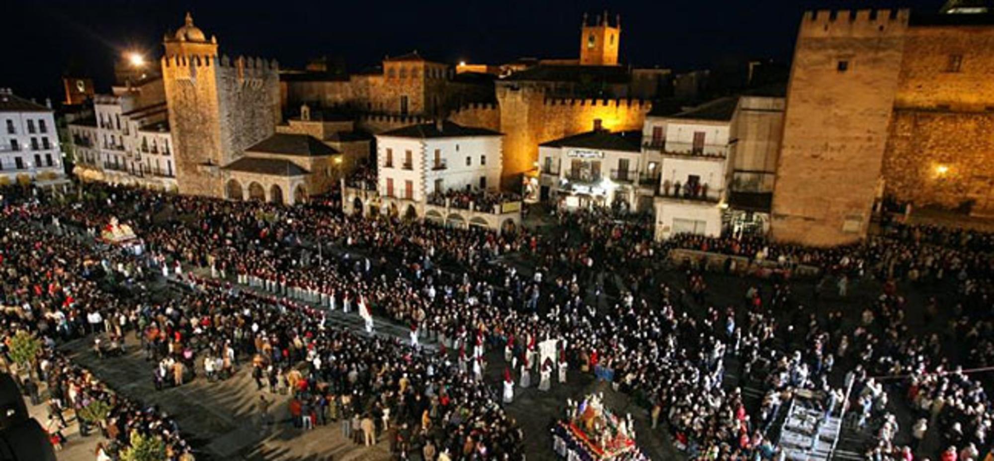 Plaza Mayor Cáceres Semana Santa